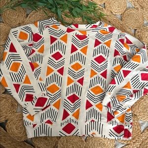 Ade + Ayo Aztec 100% cotton Boxy Fit Sweatshirt. Size M (8/10)